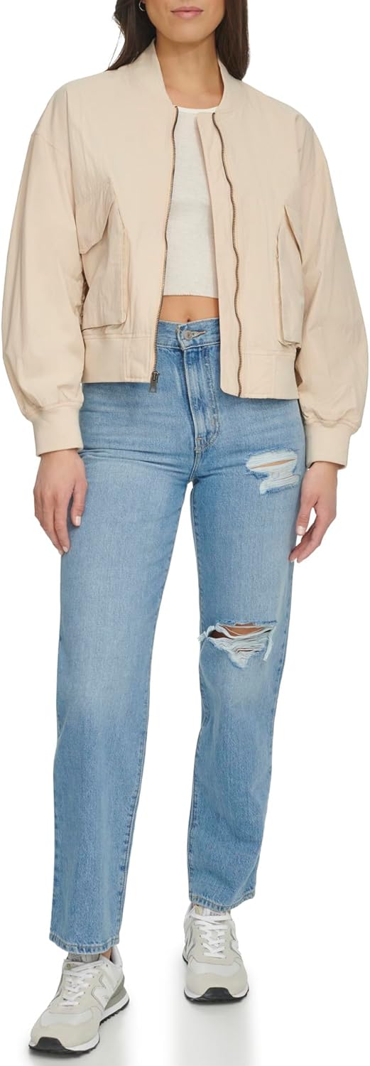 Женская бомбер-куртка Levi's легкая на молнии, персиковый
Женская бомбер-куртка Levi's легкая на молнии, персиковый