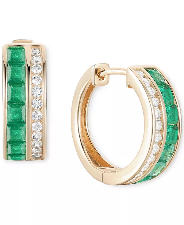 Маленькие серьги-кольца с рубинами (1-5/8 карата) и бриллиантами (1/4 карата) из 14-каратного золота, 0,5 (также доступны с изумрудами и сапфирами) Macy'S, emerald
Маленькие серьги-кольца с рубинами (1-5/8 карата) и бриллиантами (1/4 карата) из 14-каратного золота, 0,5 (также доступны с изумрудами и сапфирами) Macy'S, emerald