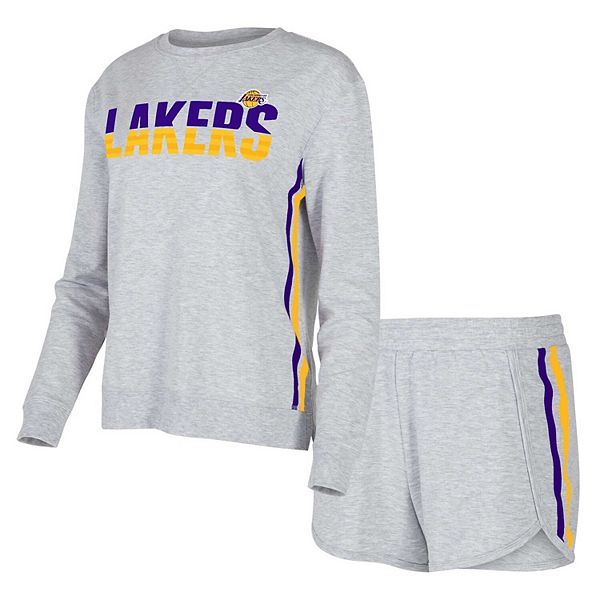 Женский комплект для сна: футболка с длинным рукавом и шорты concepts sport gray los angeles lakers cedar Unbranded
Женский комплект для сна: футболка с длинным рукавом и шорты concepts sport gray los angeles lakers cedar Unbranded