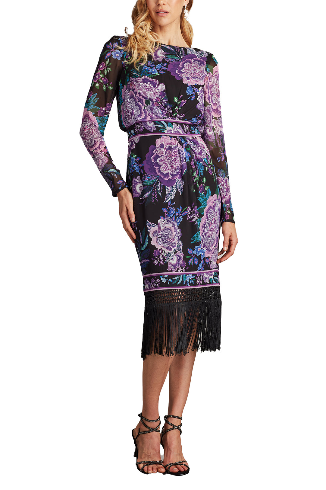 Akilah Пышное платье миди с цветочным принтом Tadashi Shoji, черный
Akilah Пышное платье миди с цветочным принтом Tadashi Shoji, черный