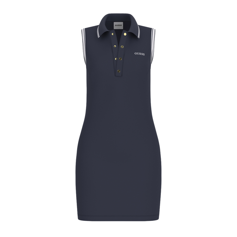 Женское платье без рукавов с воротником-поло, средней длины GUESS, a71w-темно синий
Женское платье без рукавов с воротником-поло, средней длины GUESS, a71w-темно синий