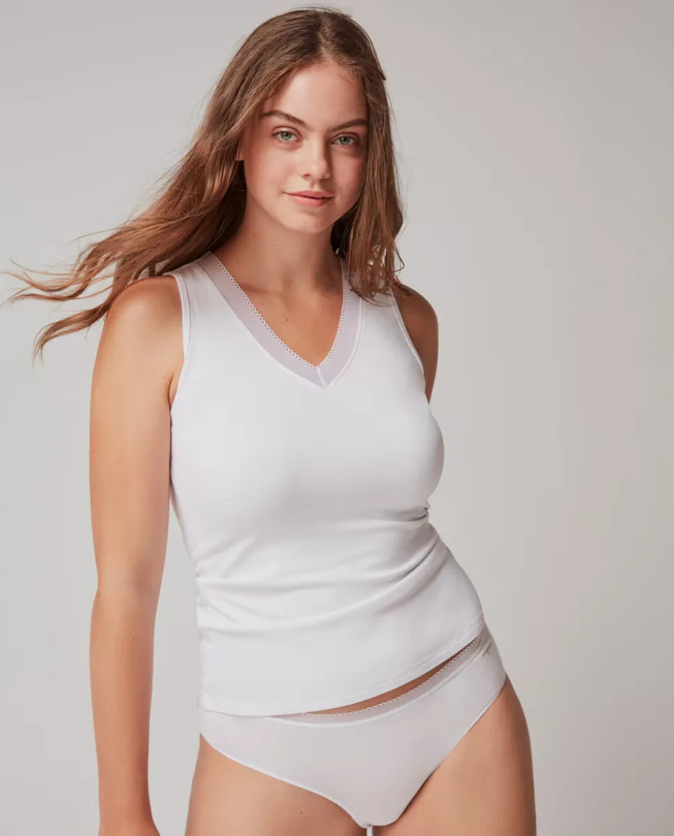 Женская термомайка из ткани ЭКО Gisela, белый
Женская термомайка из ткани ЭКО Gisela, белый