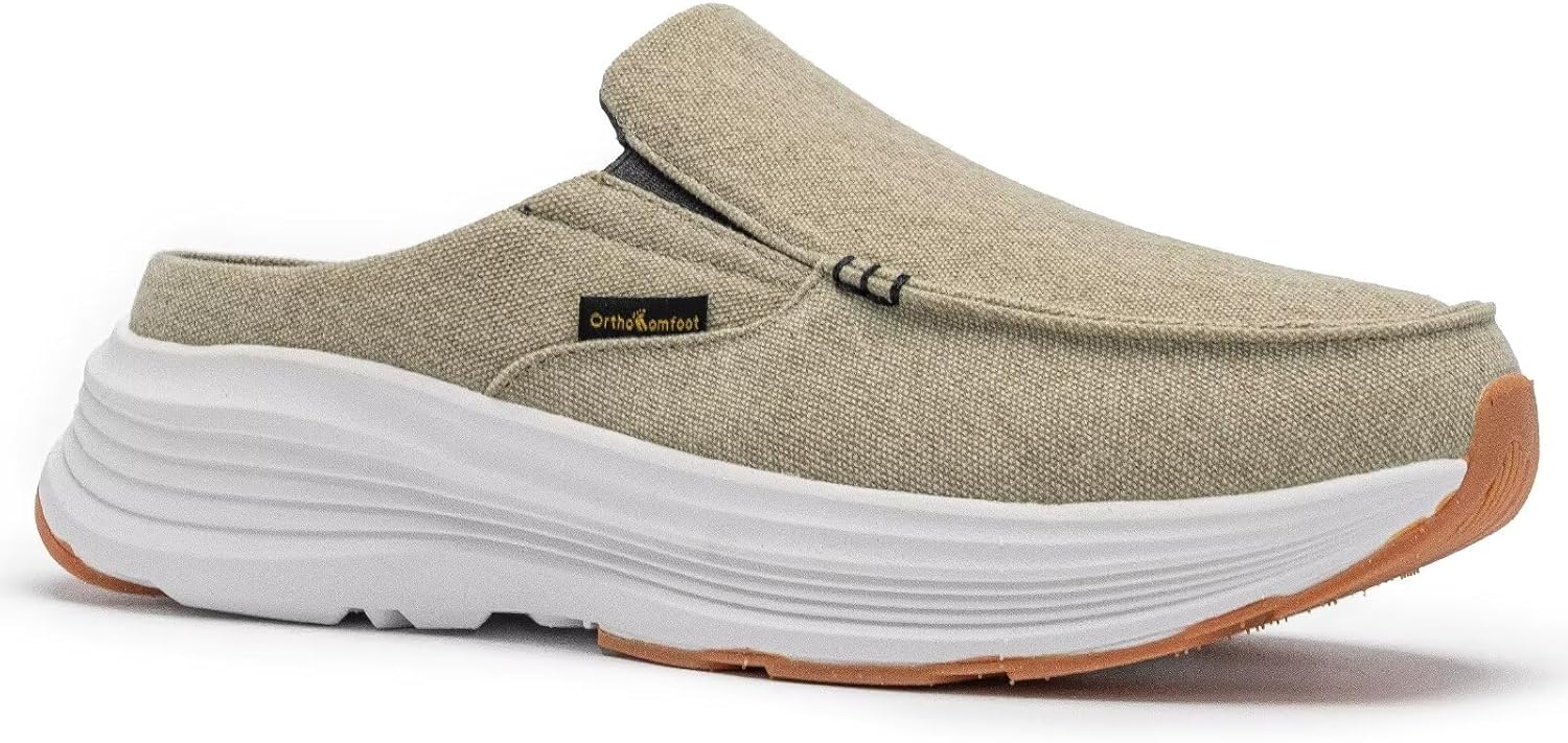 Мужские ортопедические слипоны OrthoComfoot: удобные повседневные туфли с поддержкой свода стопы для лечения плантарного фасциита, мягкие ортопедические обувь из ткани для облегчения боли в стопах и пятках, хаки
Мужские ортопедические слипоны OrthoComfoot: удобные повседневные туфли с поддержкой свода стопы для лечения плантарного фасциита, мягкие ортопедические обувь из ткани для облегчения боли в стопах и пятках, хаки