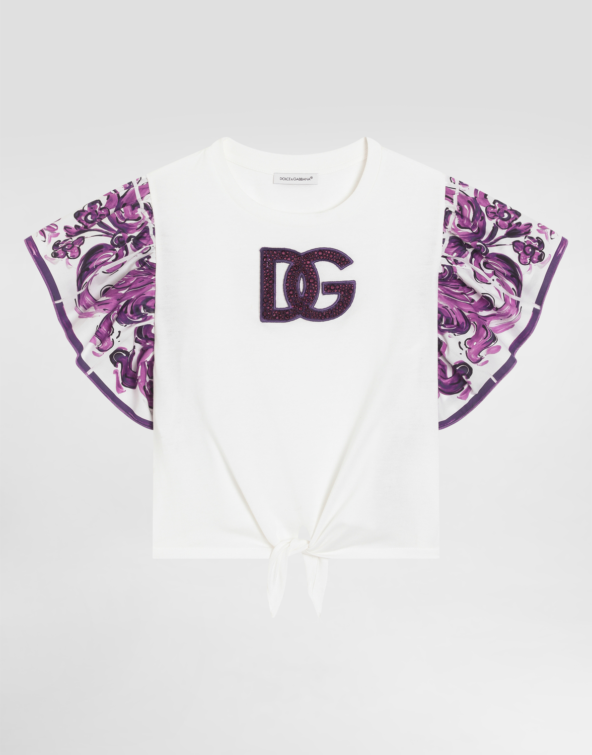 Футболка из поплина с короткими рукавами и принтом «майолика» Dolce&Gabbana, мультиколор
Футболка из поплина с короткими рукавами и принтом «майолика» Dolce&Gabbana, мультиколор