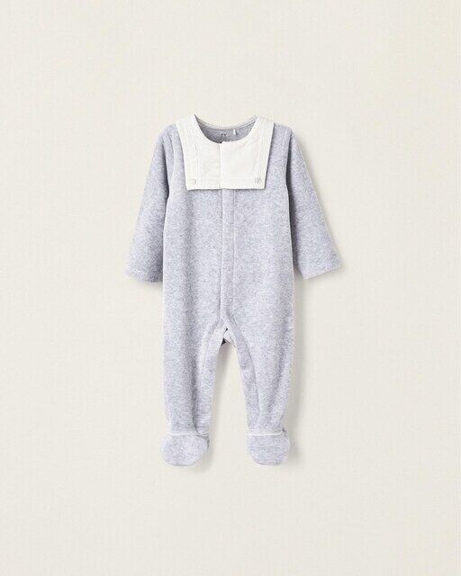 Бархатный комбинезон для мальчика с контрастным воротником Zippy, светло-серый
Бархатный комбинезон для мальчика с контрастным воротником Zippy, светло-серый