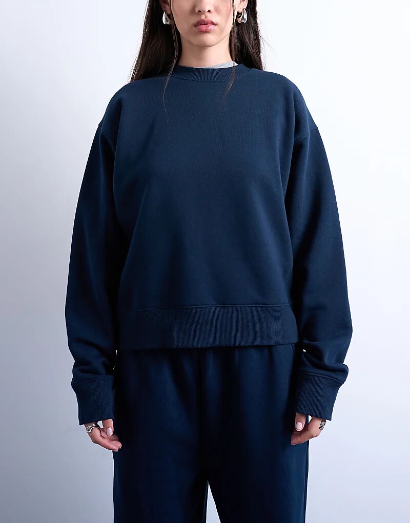 Topshop Толстовка Ultimate Sweat в темно-синем цвете
Topshop Толстовка Ultimate Sweat в темно-синем цвете