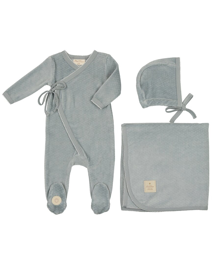 Набор с запахом Mon Tresor и гребешком, синий
Набор с запахом Mon Tresor и гребешком, синий