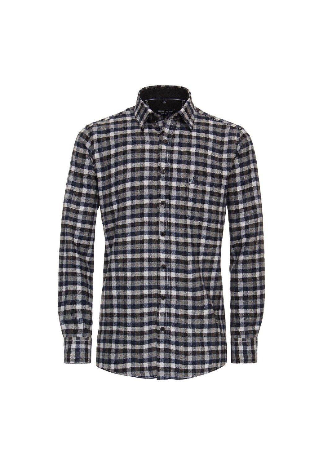 Мужская повседневная рубашка в клетку, комфортная посадка CASAMODA, цвет Dunkelgrün 
Мужская повседневная рубашка в клетку, комфортная посадка CASAMODA, цвет Dunkelgrün