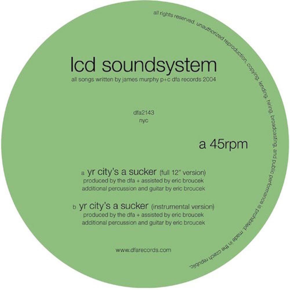 Виниловая пластинка LP Yr City's A Sucker - LCD Soundsystem
Виниловая пластинка LP Yr City's A Sucker - LCD Soundsystem