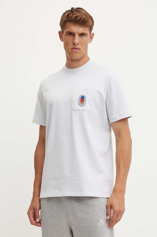 Хлопковая футболка adidas Originals, серый
Хлопковая футболка adidas Originals, серый