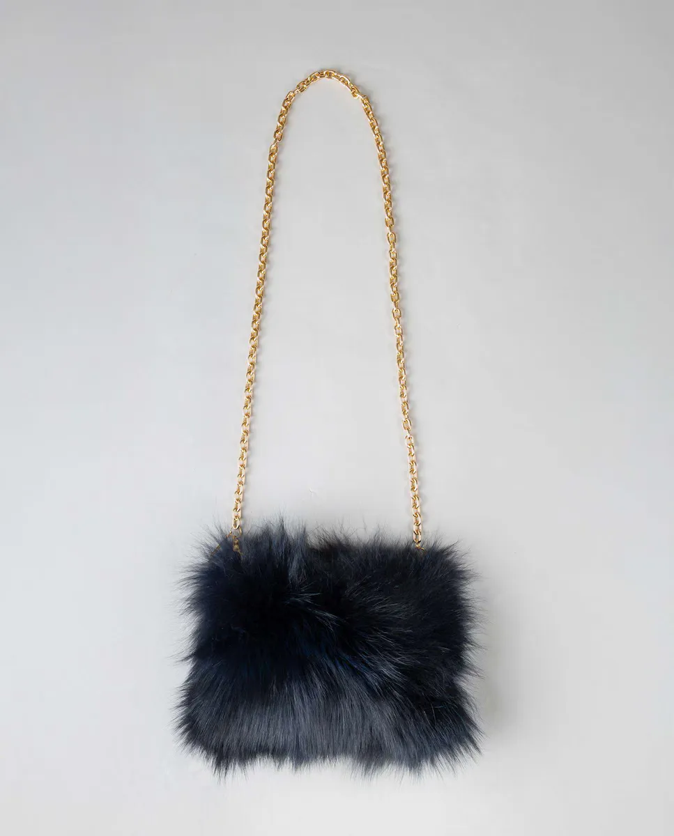 Многопозиционная сумка из лисьего меха De la Roca, черный
Многопозиционная сумка из лисьего меха De la Roca, черный