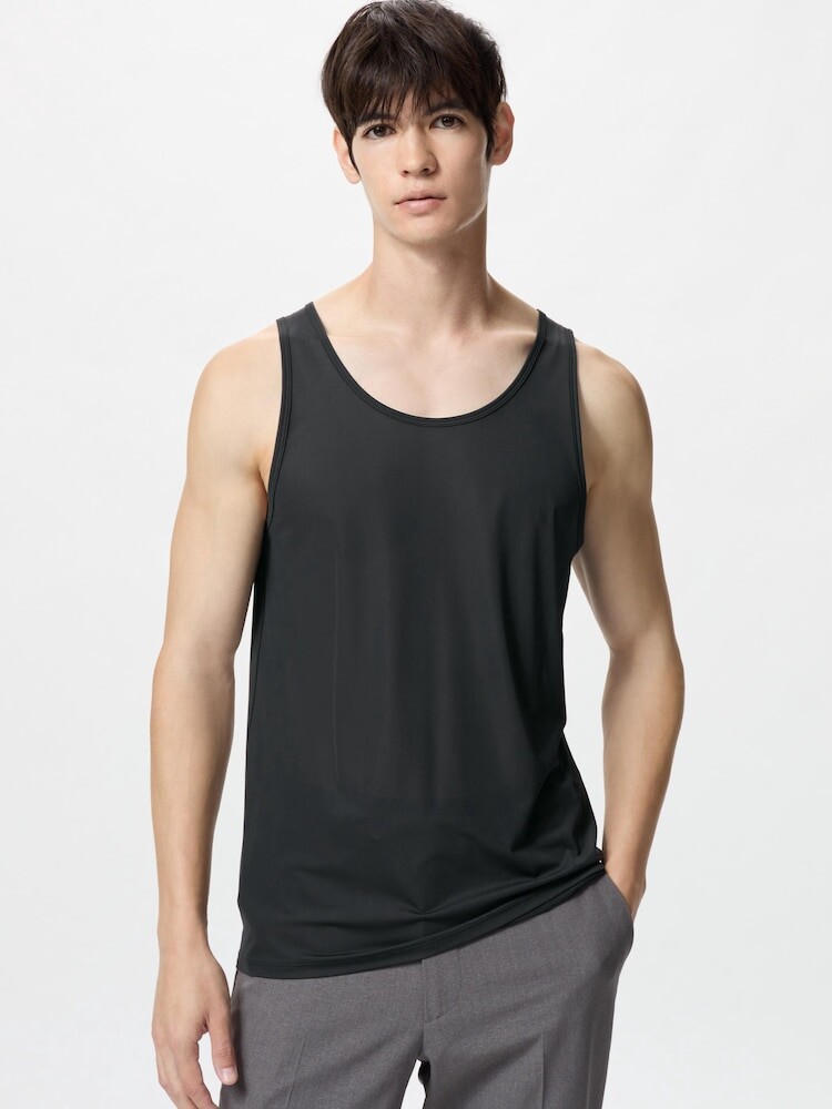 Сетчатая майка airism Uniqlo, черный
Сетчатая майка airism Uniqlo, черный