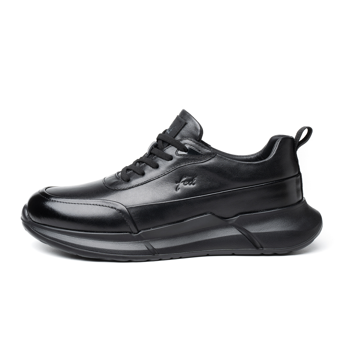 Дышащие легкие низкие повседневные туфли, увеличивающие рост, мужские черные FED, Black 
Дышащие легкие низкие повседневные туфли, увеличивающие рост, мужские черные FED, Black