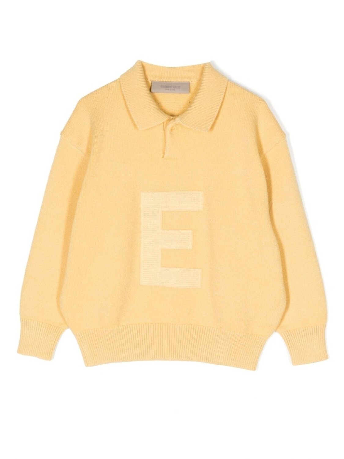 FEAR OF GOD ESSENTIALS KIDS трикотажная рубашка поло с логотипом, желтый 
FEAR OF GOD ESSENTIALS KIDS трикотажная рубашка поло с логотипом, желтый