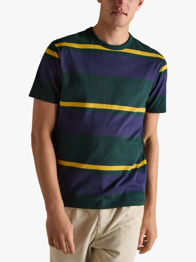 Хлопковая футболка с коротким рукавом Regular Fit в полоску Joules, Green/Navy
Хлопковая футболка с коротким рукавом Regular Fit в полоску Joules, Green/Navy