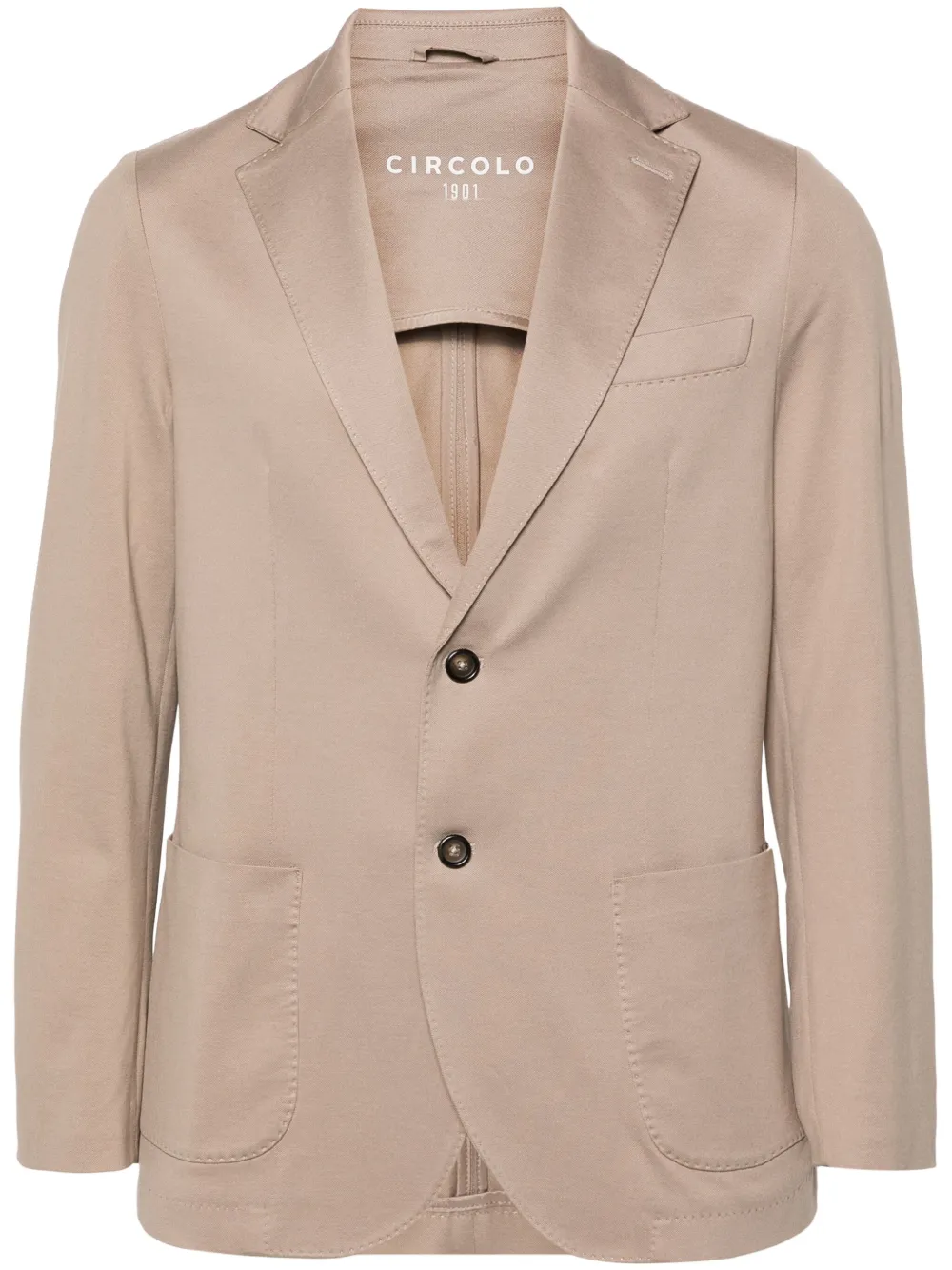 Однобортный пиджак из ткани пике Circolo 1901, нейтральный
Однобортный пиджак из ткани пике Circolo 1901, нейтральный