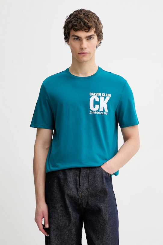 Хлопковая футболка Calvin Klein, бирюзовый, Зеленый, Хлопковая футболка Calvin Klein, бирюзовый
Хлопковая футболка Calvin Klein, бирюзовый, Зеленый, Хлопковая футболка Calvin Klein, бирюзовый