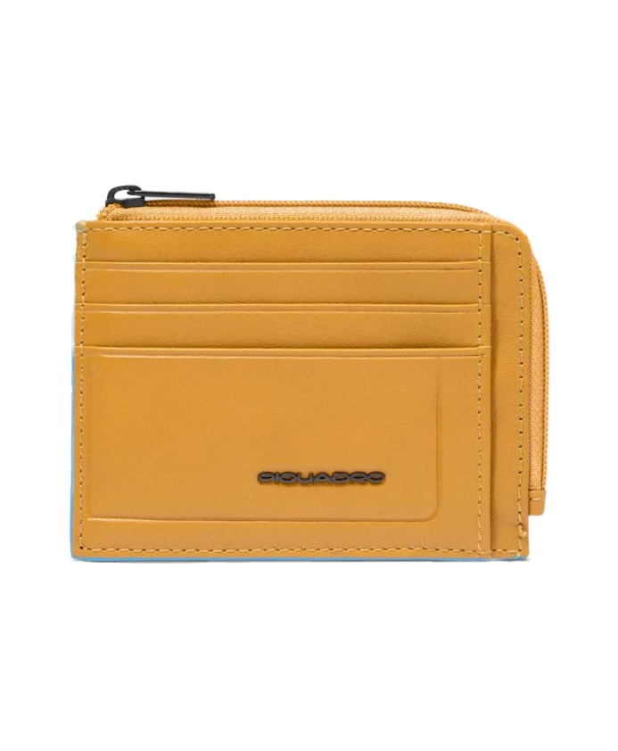Кожаный кошелек для монет с отделением для документов, слотами для кредитных карт, с защитой от RFID-сканирования. Piquadro, желтый
Кожаный кошелек для монет с отделением для документов, слотами для кредитных карт, с защитой от RFID-сканирования. Piquadro, желтый