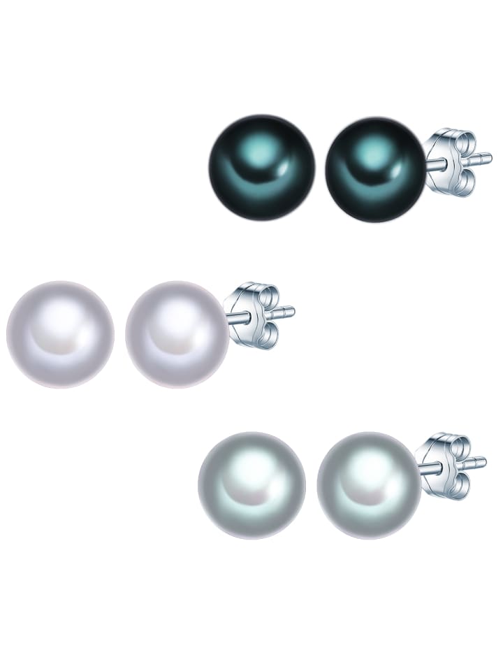 Valero Pearls Комплект (3 серьги) из стерлингового серебра с пресноводным культивированным жемчугом серого цвета
Valero Pearls Комплект (3 серьги) из стерлингового серебра с пресноводным культивированным жемчугом серого цвета
