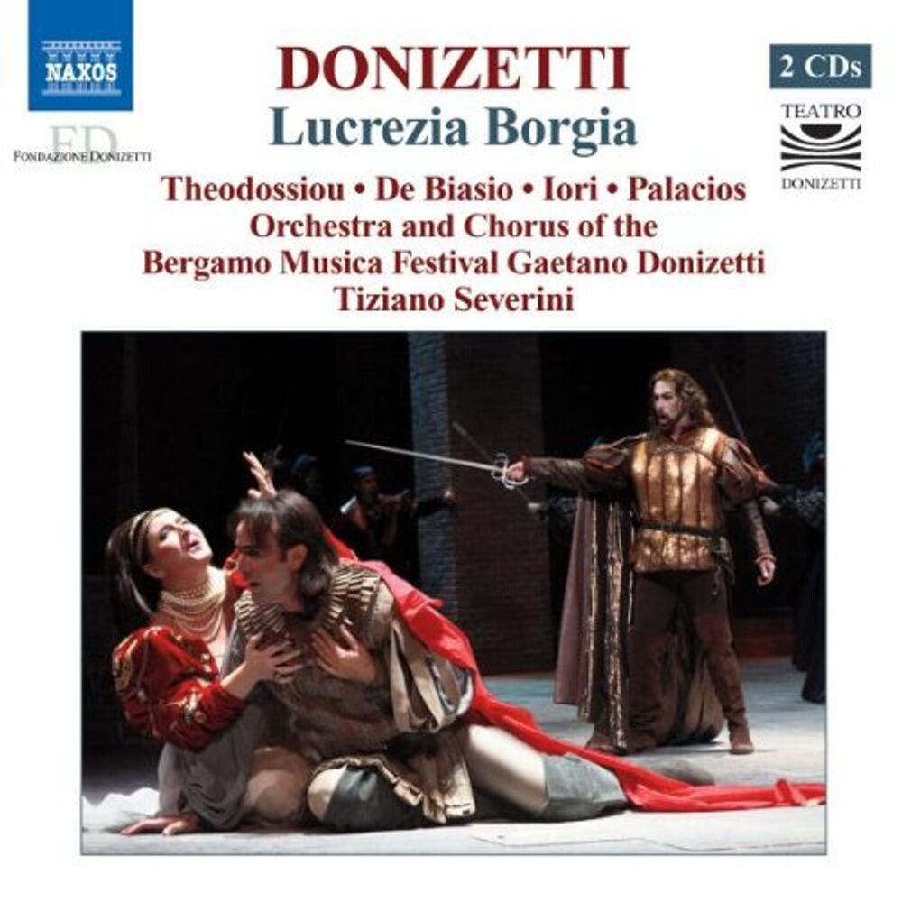 Диск CD Donizetti: Lucrezia Borgia - Gaetano Donizetti, Tiziano Severini, Bergamo Musica Festival Orchestra & Chorus
Диск CD Donizetti: Lucrezia Borgia - Gaetano Donizetti, Tiziano Severini, Bergamo Musica Festival Orchestra & Chorus