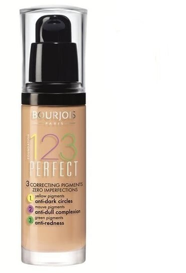 Мл Bourjois, 123 Perfect, 57 Light Bronze Unifying Foundation, 30 
Мл Bourjois, 123 Perfect, 57 Light Bronze Unifying Foundation, 30