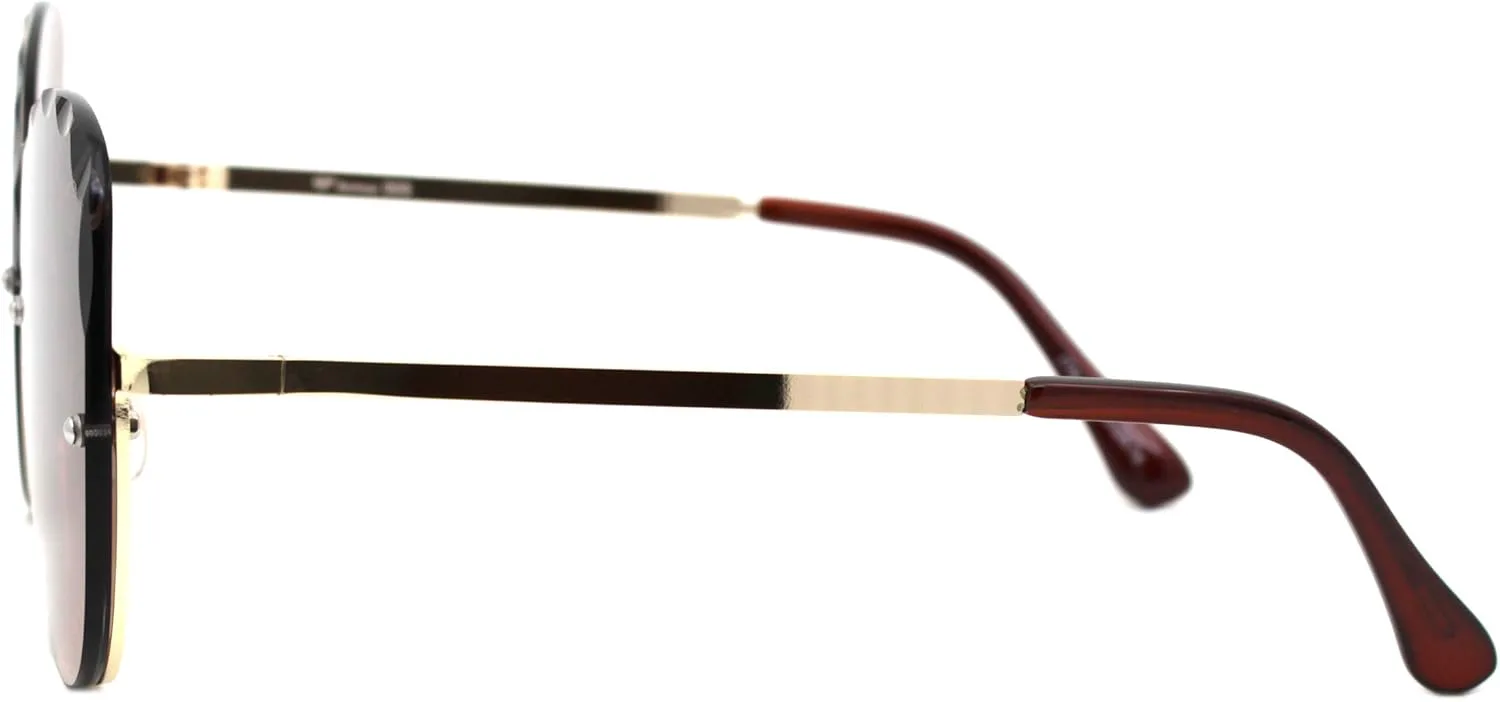 Женские солнцезащитные очки с волнистым краем и полуободковой оправой, градиентными линзами в форме бабочки, защита от УФ-излучения UV 400 PASTL, Gold (Brown)
Женские солнцезащитные очки с волнистым краем и полуободковой оправой, градиентными линзами в форме бабочки, защита от УФ-излучения UV 400 PASTL, Gold (Brown)