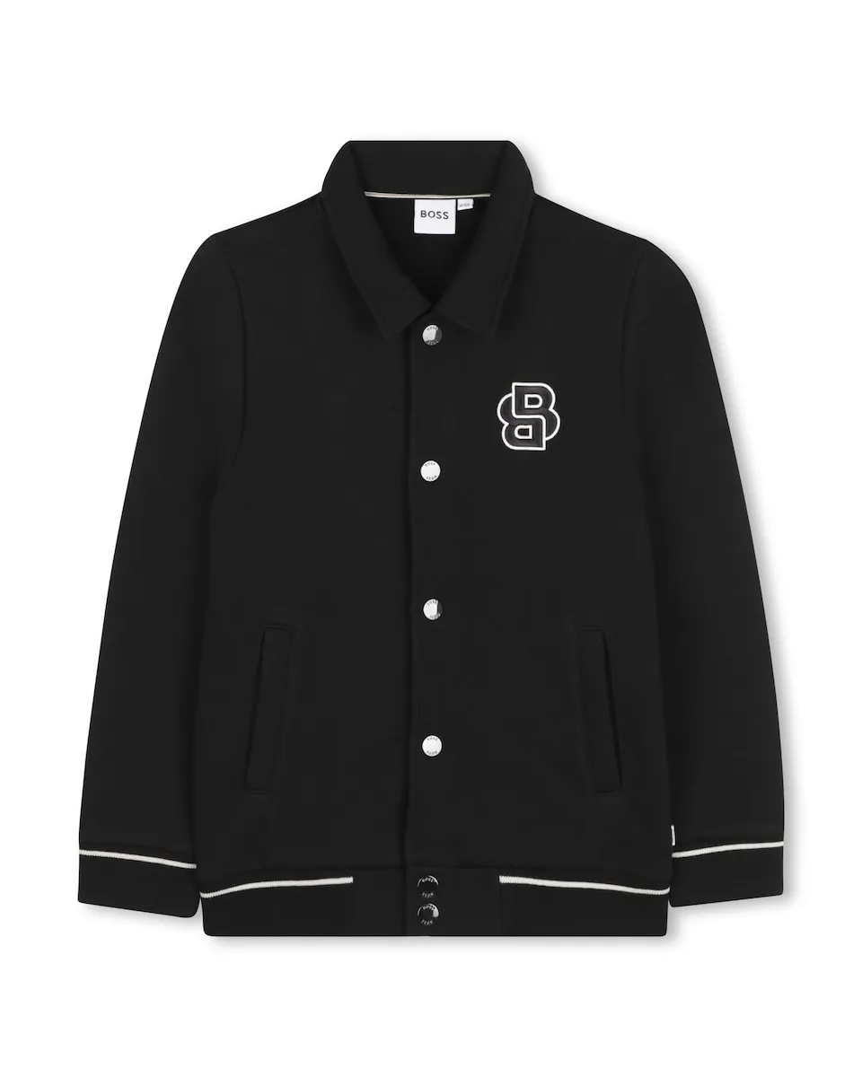 Детская куртка черного цвета с кнопками BOSS Kidswear
Детская куртка черного цвета с кнопками BOSS Kidswear