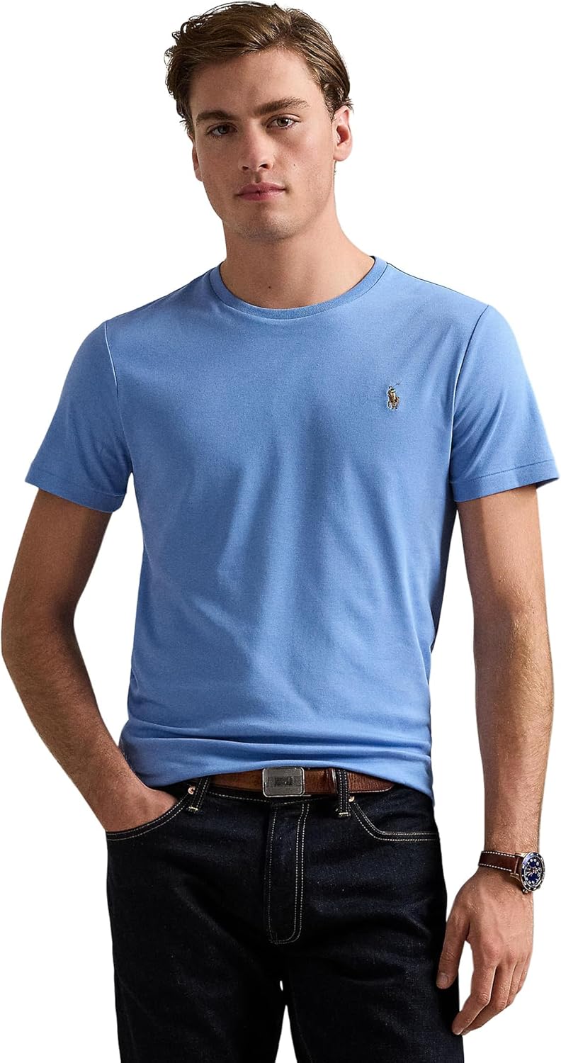 Мужская футболка POLO RALPH LAUREN, облегающая, из мягкого хлопка, Sky Blue, Синий, Мужская футболка POLO RALPH LAUREN, облегающая, из мягкого хлопка, Sky Blue
Мужская футболка POLO RALPH LAUREN, облегающая, из мягкого хлопка, Sky Blue, Синий, Мужская футболка POLO RALPH LAUREN, облегающая, из мягкого хлопка, Sky Blue