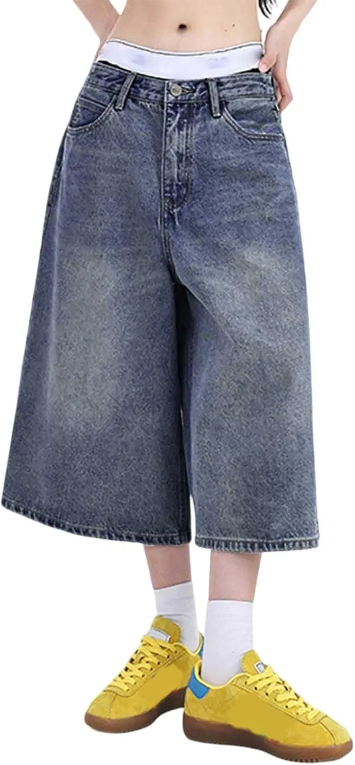 Джинсы Capri для женщин Wide Leg Baggy Stretchy High Waisted HBDHEJL
Джинсы Capri для женщин Wide Leg Baggy Stretchy High Waisted HBDHEJL