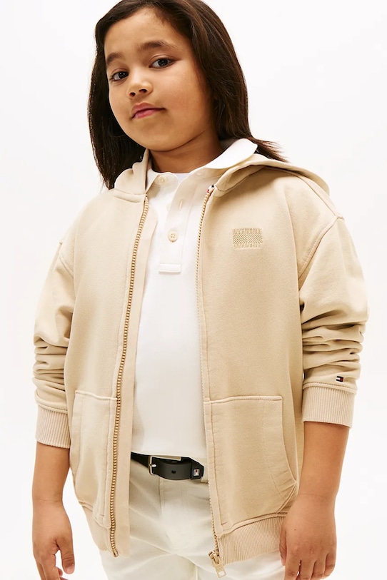 Детская хлопковая толстовка Tommy Hilfiger, бежевый
Детская хлопковая толстовка Tommy Hilfiger, бежевый
