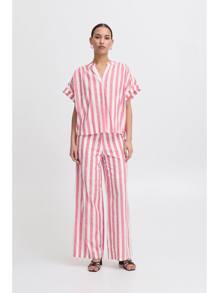 Блузка с короткими рукавами IHLOLIA свободного кроя в ярко-розово-белую полоску ICHI
Блузка с короткими рукавами IHLOLIA свободного кроя в ярко-розово-белую полоску ICHI