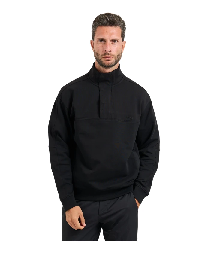 Черный свитер с оранжевой отделкой, высокий воротник. Hugo, черный
Черный свитер с оранжевой отделкой, высокий воротник. Hugo, черный