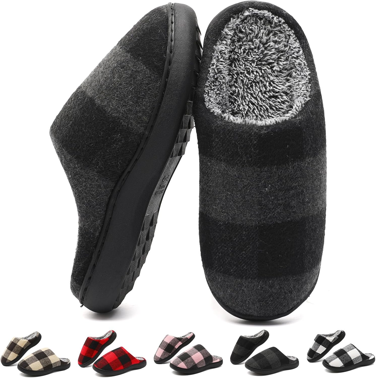 Домашние тапочки Yueerlu для женщин и мужчин, женские клетчатые тапочки для дома, уютные тапочки с эффектом памяти, пледовые тапочки с пушистым искусственным мехом, удобные, нескользящие, теплые, мягкие для дома и улицы, серый
Домашние тапочки Yueerlu для женщин и мужчин, женские клетчатые тапочки для дома, уютные тапочки с эффектом памяти, пледовые тапочки с пушистым искусственным мехом, удобные, нескользящие, теплые, мягкие для дома и улицы, серый