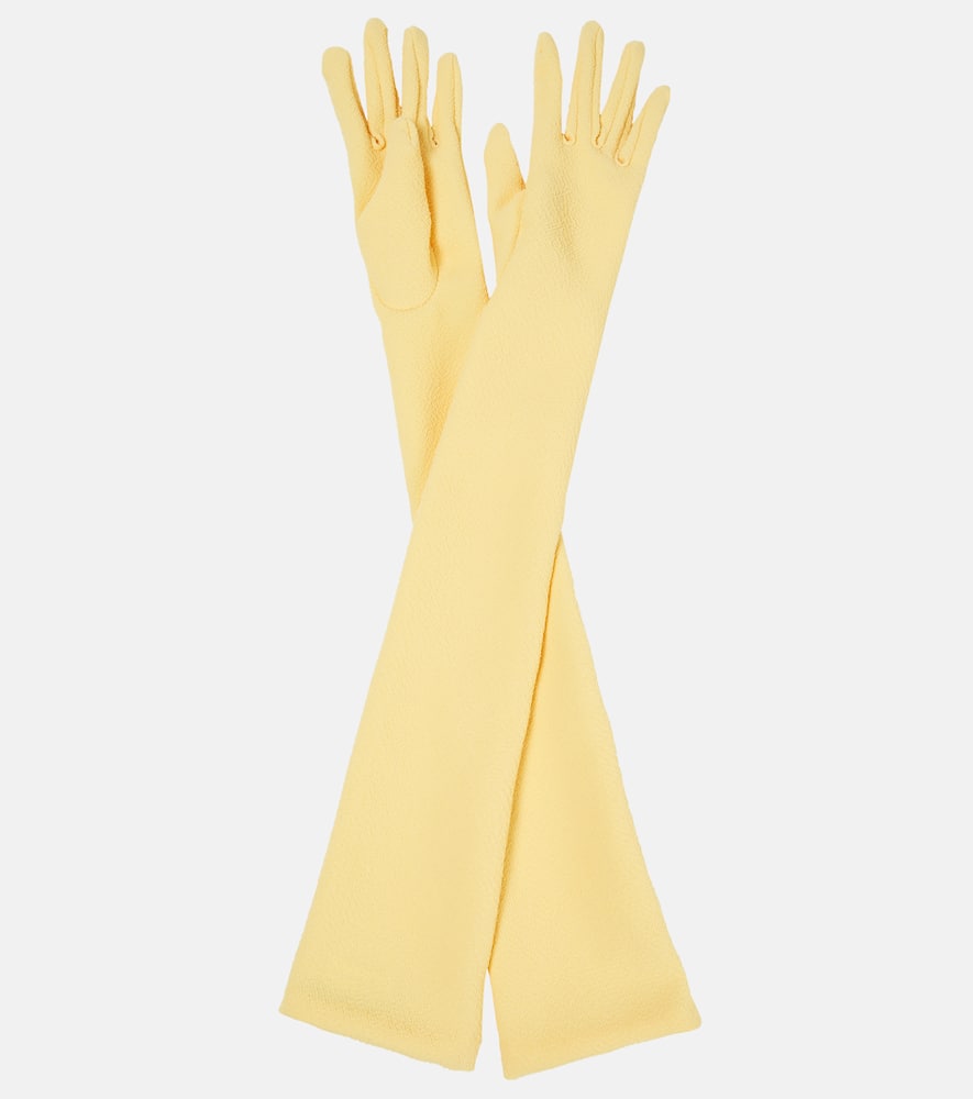 Длинные перчатки из крепа Emilia Wickstead
Длинные перчатки из крепа Emilia Wickstead