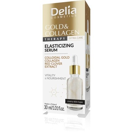 Delia Cosmetics Сыворотка Gold & Collagen Therapy Elasticity, Vitality Nutrition, 30 мл
Delia Cosmetics Сыворотка Gold & Collagen Therapy Elasticity, Vitality Nutrition, 30 мл