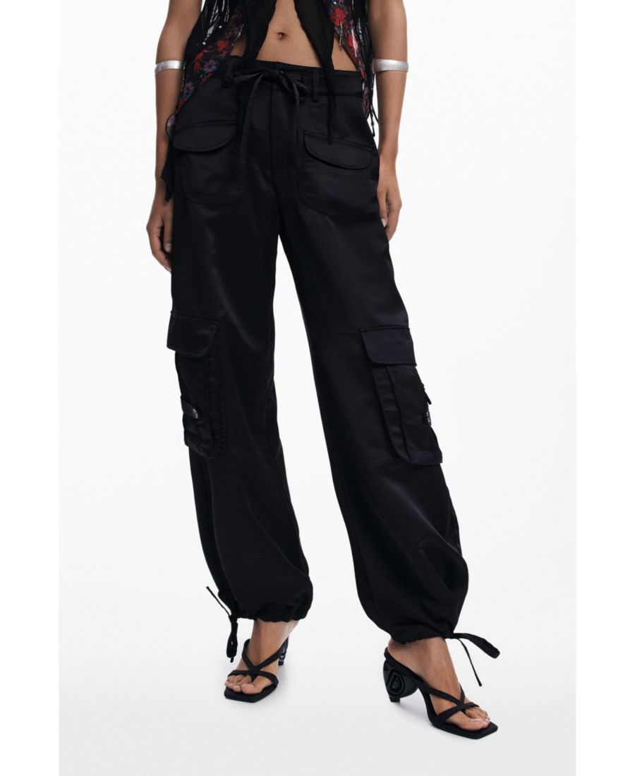 Женские атласные брюки-карго Desigual, Black
Женские атласные брюки-карго Desigual, Black