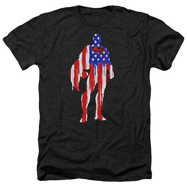 Футболка adult heather с силуэтом флага Супермена Licensed Character
Футболка adult heather с силуэтом флага Супермена Licensed Character