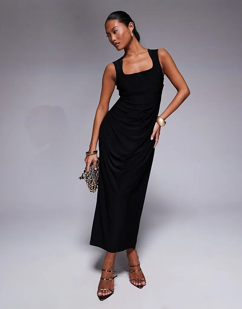 Мини-платье ASOS DESIGN с вырезом талии, широкими бретелями и драпированной юбкой черного цвета Asos Petite
Мини-платье ASOS DESIGN с вырезом талии, широкими бретелями и драпированной юбкой черного цвета Asos Petite