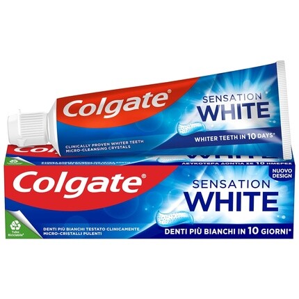 Зубная паста Colgate Sensation White 75 мл - Отбеливающий отбеливатель, клинически протестированный - 10-дневный отбеливатель - Белые зубы с активными микрокристаллами
Зубная паста Colgate Sensation White 75 мл - Отбеливающий отбеливатель, клинически протестированный - 10-дневный отбеливатель - Белые зубы с активными микрокристаллами