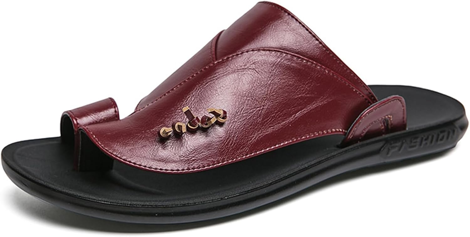 Мужские кожаные пляжные шлепанцы с круглым носком, удобные с застежкой на пальце, повседневные шлепанцы для лета, повседневного носки и отдыха Bangteuo, красный
Мужские кожаные пляжные шлепанцы с круглым носком, удобные с застежкой на пальце, повседневные шлепанцы для лета, повседневного носки и отдыха Bangteuo, красный