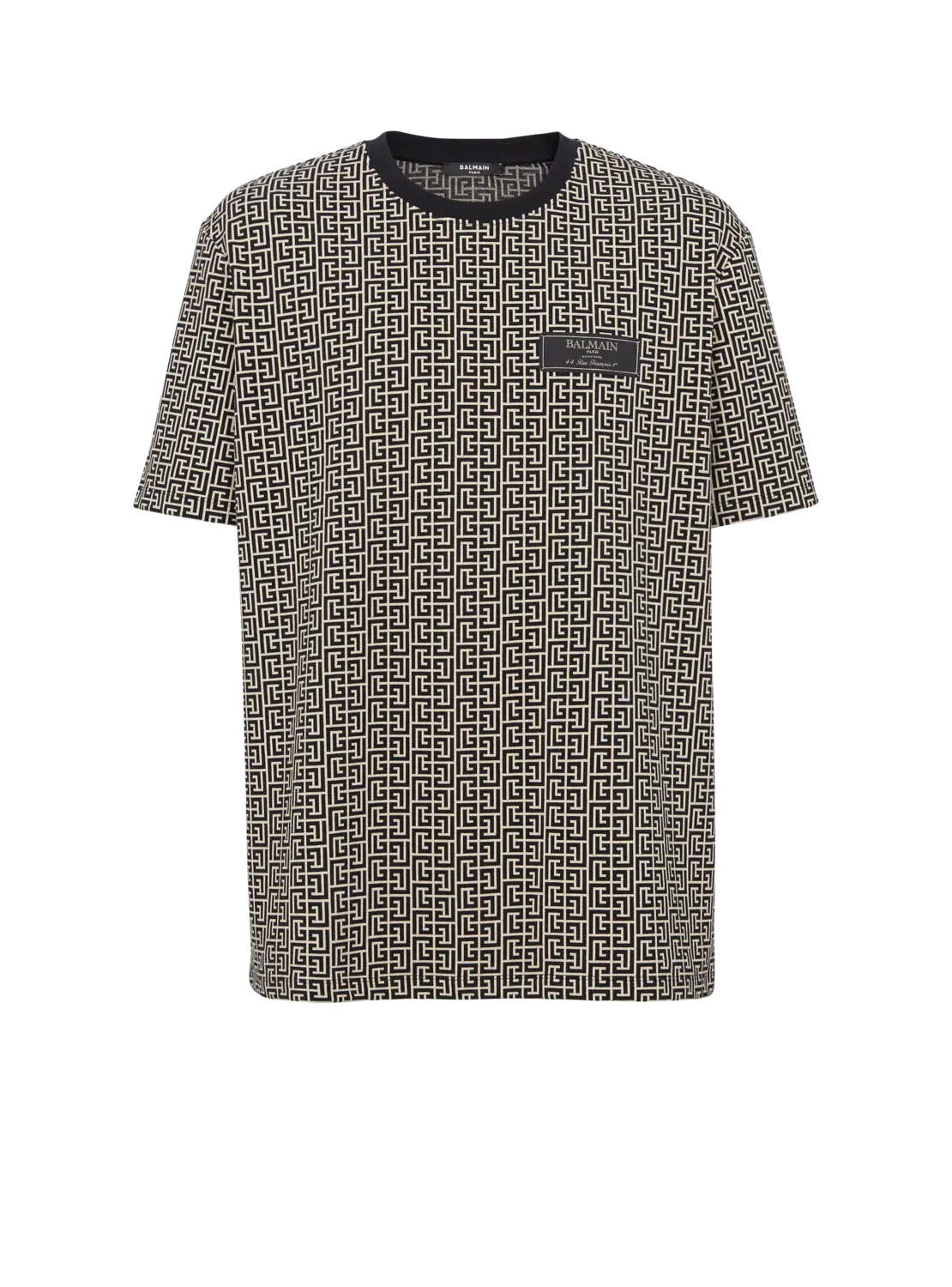Футболка с жаккардовым узором Labyrinth PB Balmain, черный
Футболка с жаккардовым узором Labyrinth PB Balmain, черный
