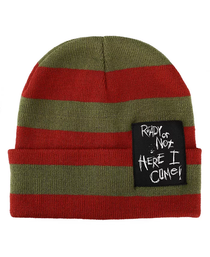 Мужская шапка с отворотом Ready Or Not Here I Come с плетеной этикеткой и полосками Nightmare On Elm Street, зеленый
Мужская шапка с отворотом Ready Or Not Here I Come с плетеной этикеткой и полосками Nightmare On Elm Street, зеленый