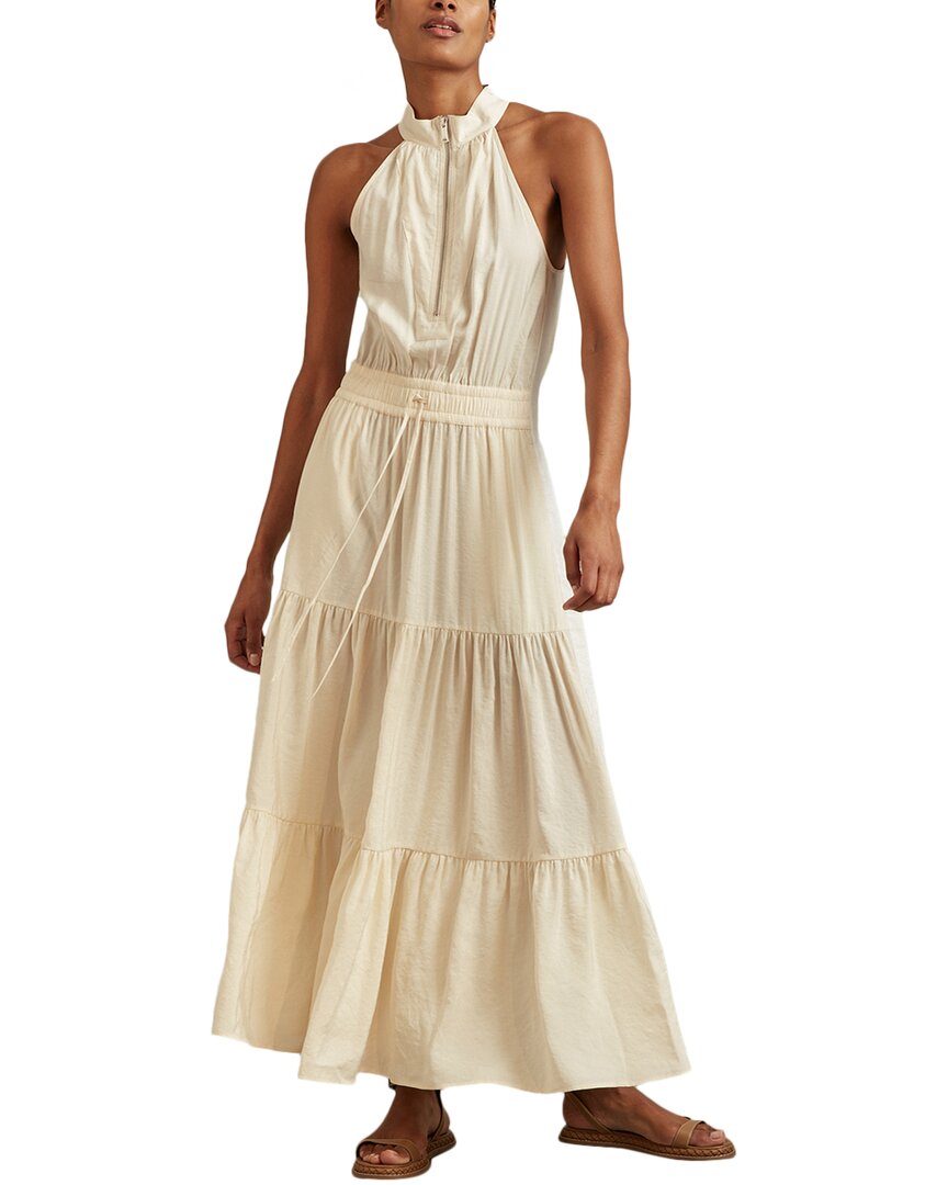 Тейлор платье миди с запахом и молнией спереди Reiss, бежевый
Тейлор платье миди с запахом и молнией спереди Reiss, бежевый