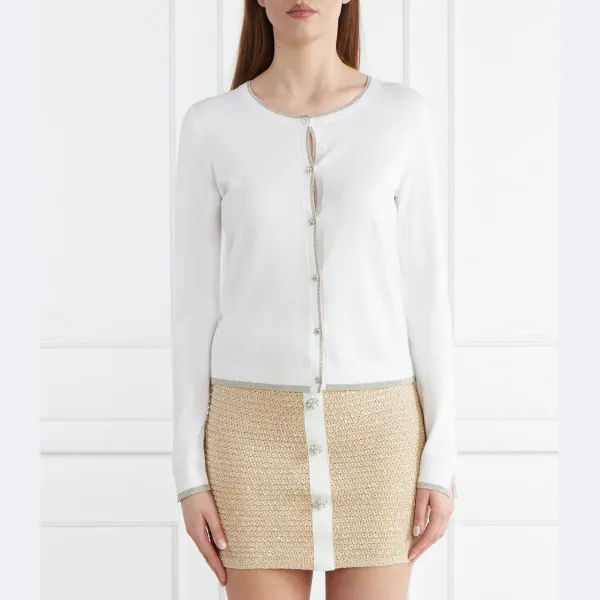 Кардиган стандартного кроя Liu Jo, белый
Кардиган стандартного кроя Liu Jo, белый