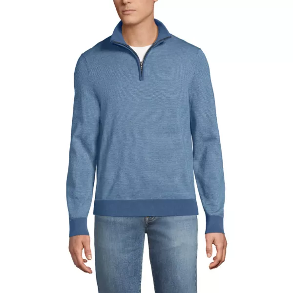 Мужской тонкий хлопковый свитер с молнией до середины груди Lands' End, цвет indigo blue stripe
Мужской тонкий хлопковый свитер с молнией до середины груди Lands' End, цвет indigo blue stripe