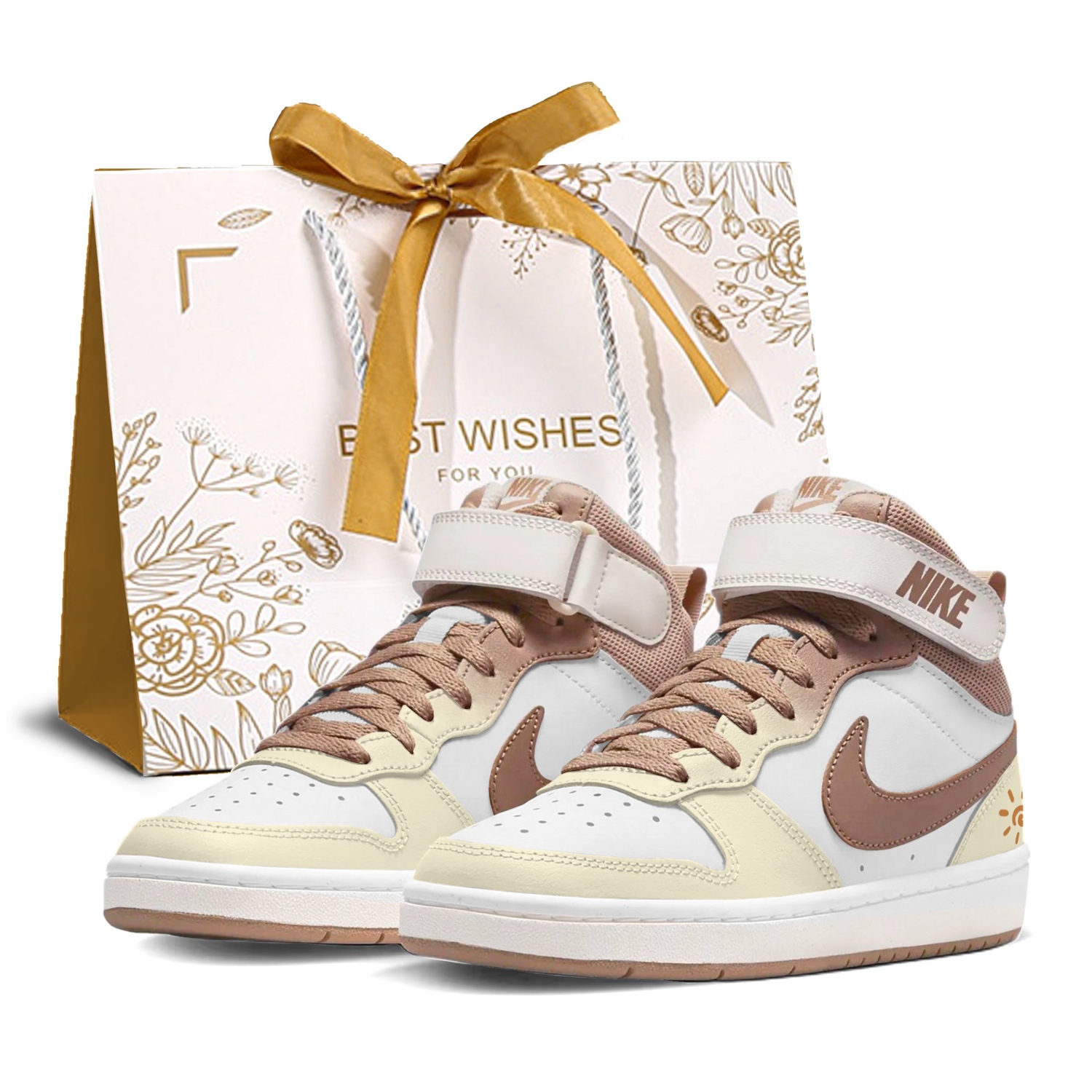 Nike Кроссовки для скейтбординга Court Borough Desert Sun нескользящие, устойчивые к истиранию, дышащие высокие детские Yellow
Nike Кроссовки для скейтбординга Court Borough Desert Sun нескользящие, устойчивые к истиранию, дышащие высокие детские Yellow