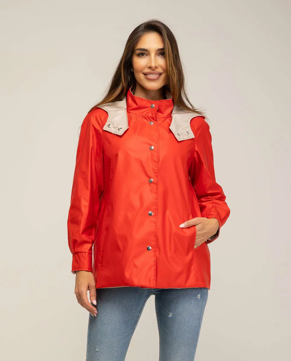 Женский плащ со съемным капюшоном и соответствующей подкладкой Fsh, красный
Женский плащ со съемным капюшоном и соответствующей подкладкой Fsh, красный