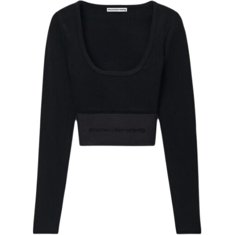 Футболка с круглым вырезом Alexander Wang, черный
Футболка с круглым вырезом Alexander Wang, черный