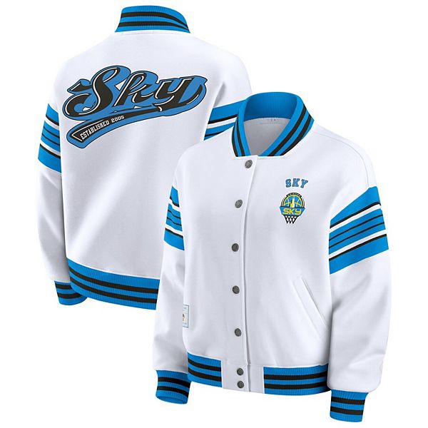 Женская бело-голубая флисовая толстовка-бомбер Chicago Sky Plus Size Wear By Erin Andrews
Женская бело-голубая флисовая толстовка-бомбер Chicago Sky Plus Size Wear By Erin Andrews