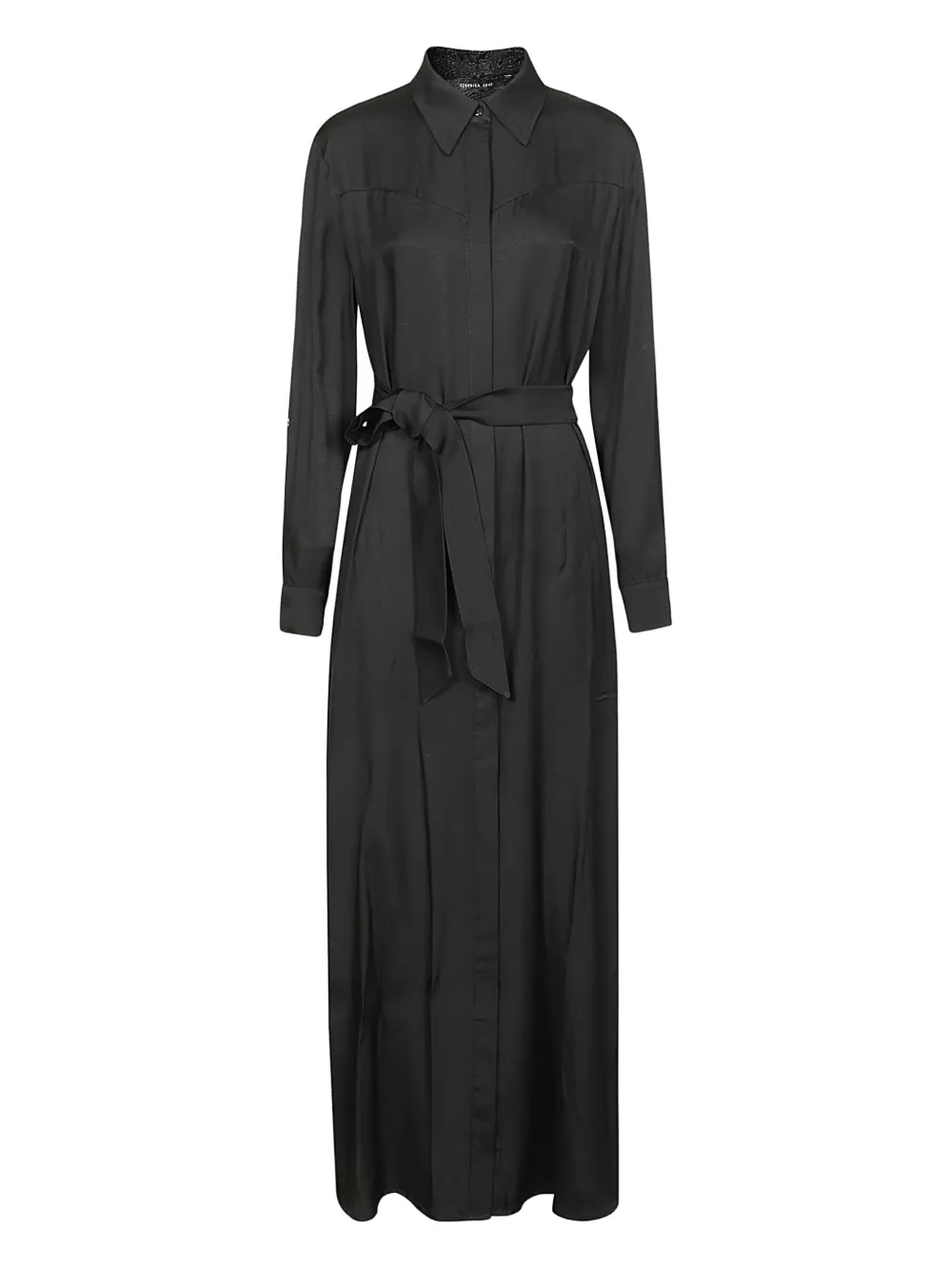 Платье-рубашка с поясом Federica Tosi, черный
Платье-рубашка с поясом Federica Tosi, черный